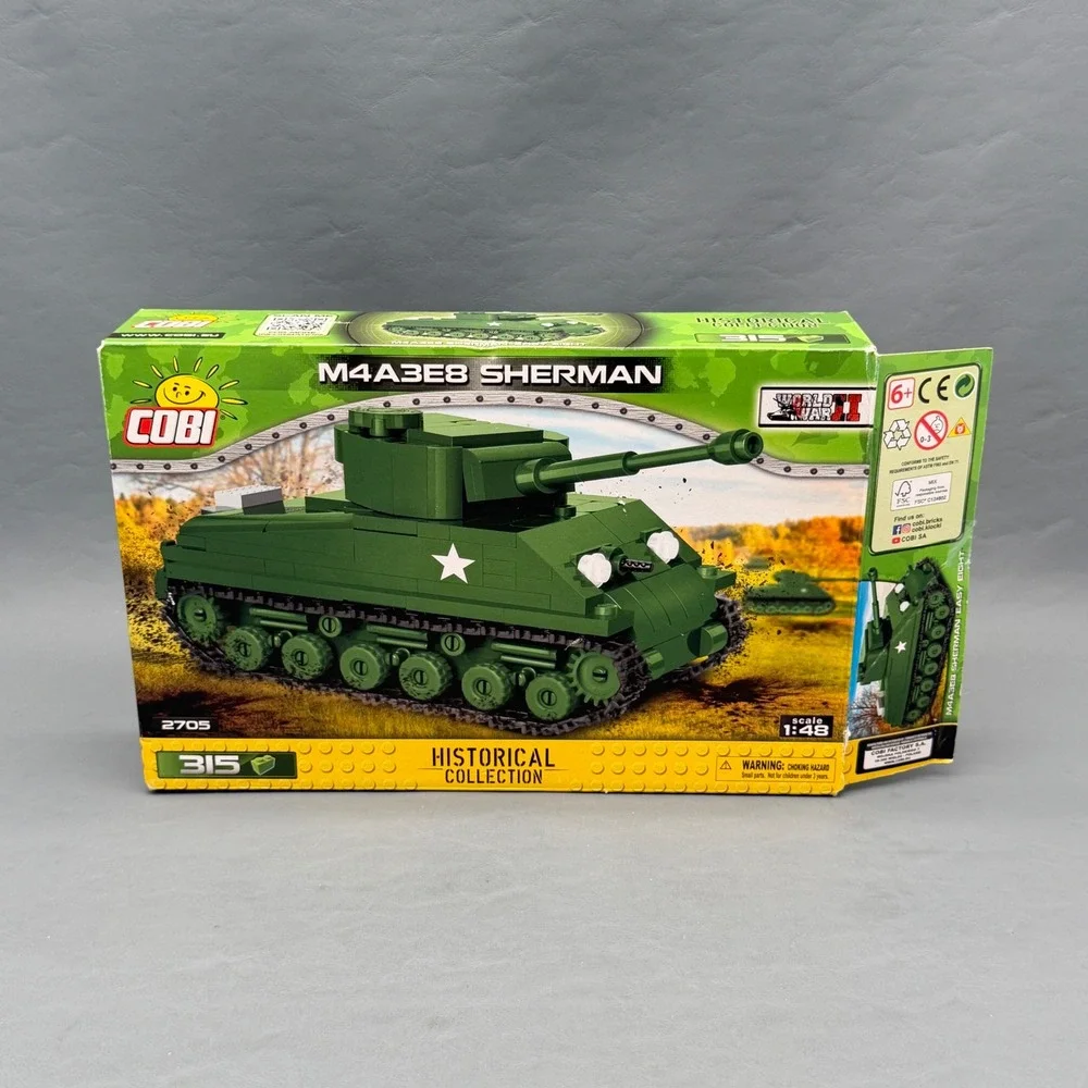 Cobi 2705 Historical Collection M4A3E8 Sherman Tank WWII 315 Pcs 1:48 Set